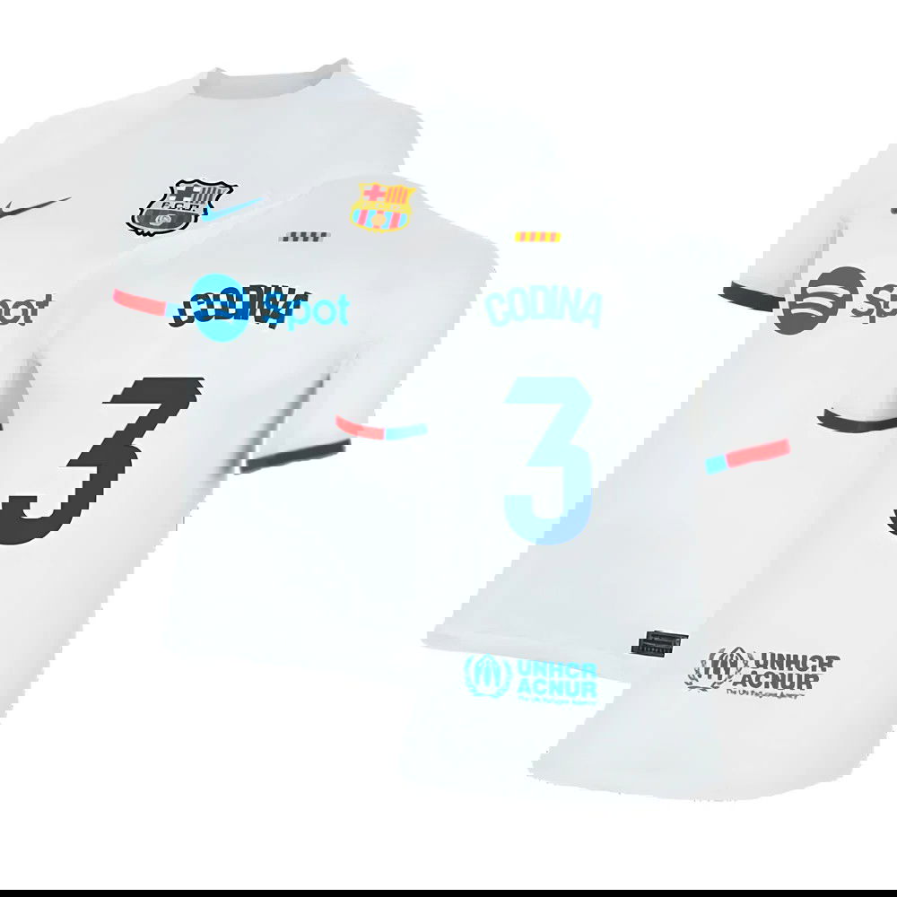 2023-2024 Barcelona Away Shirt (Kids) (Codina 3)
