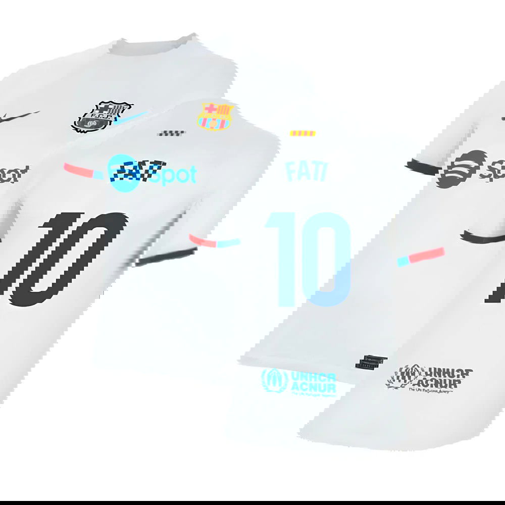 2023-2024 Barcelona Away Shirt (Kids) (Fati 10)