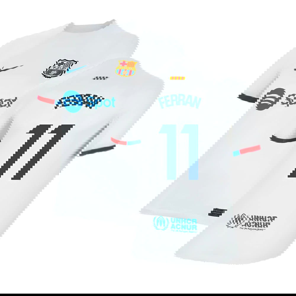 2023-2024 Barcelona Away Shirt (Kids) (Ferran 11)