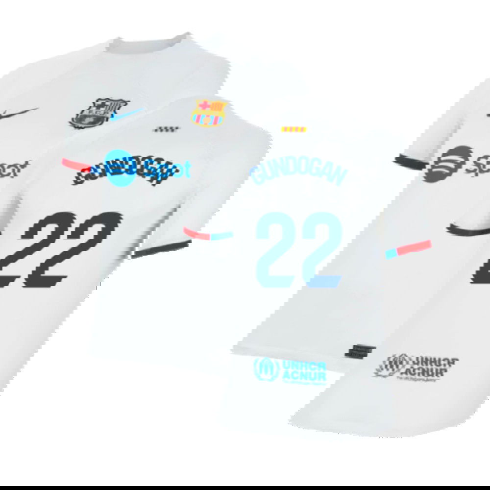 2023-2024 Barcelona Away Shirt (Kids) (Gundogan 22)
