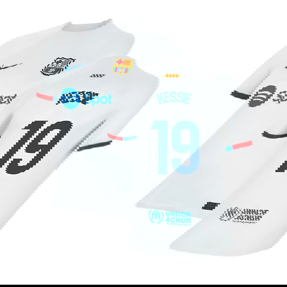 2023-2024 Barcelona Away Shirt (Kids) (Kessie 19)