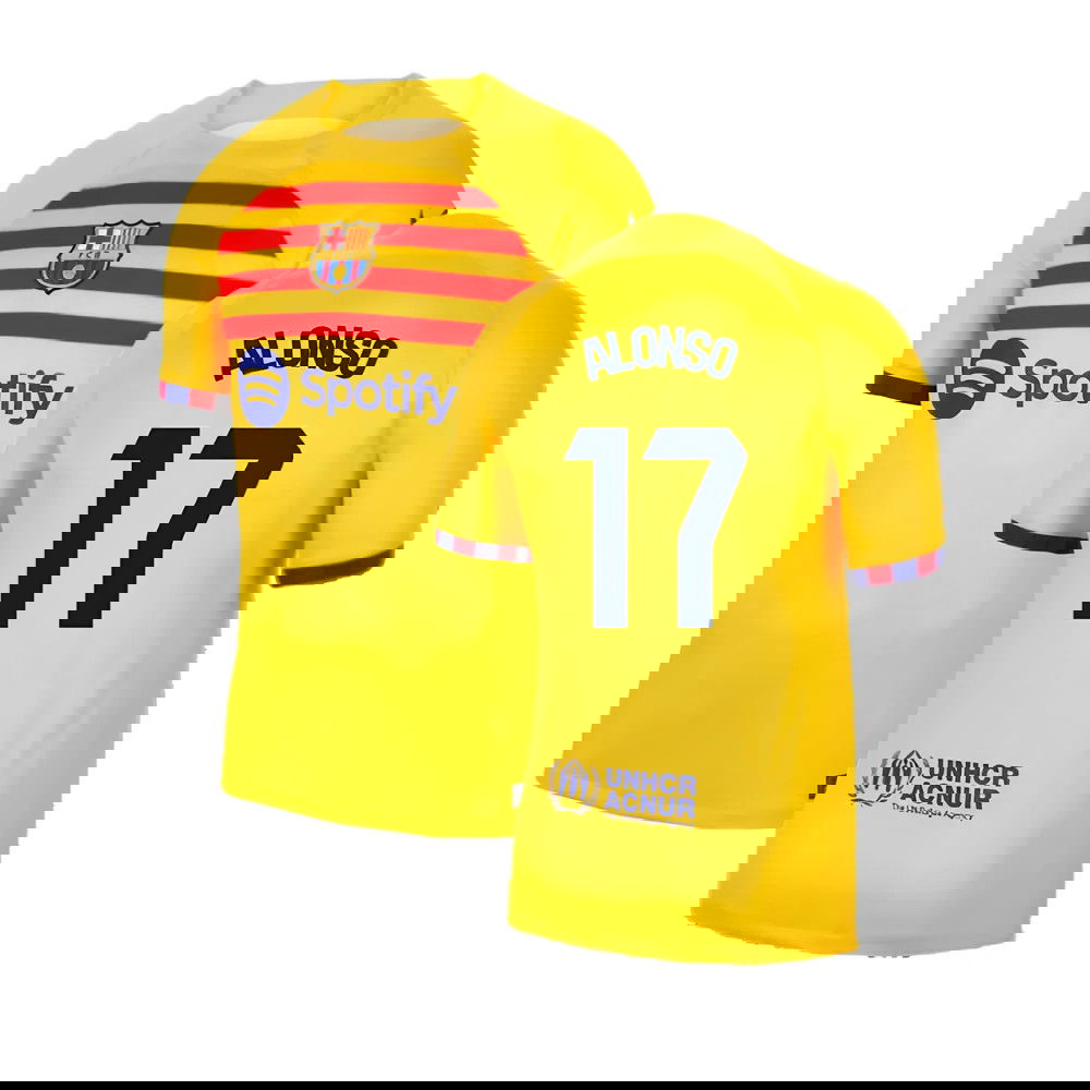 2023-2024 Barcelona Fourth Shirt (Alonso 17)