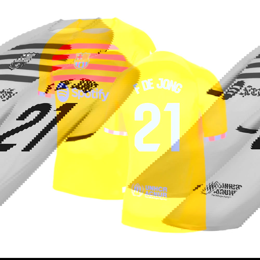 2023-2024 Barcelona Fourth Shirt (F De Jong 21)