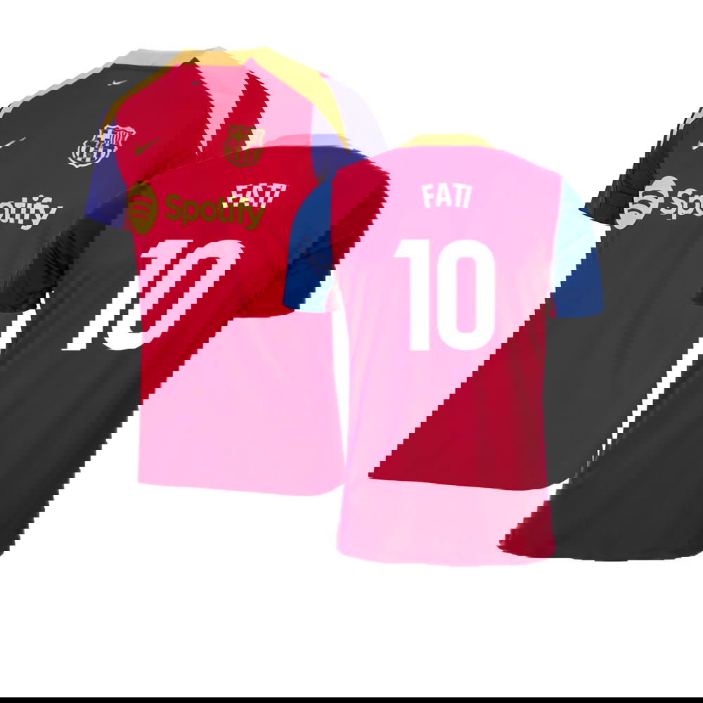2023-2024 Barcelona Strike Training Shirt (Red) (Fati 10)