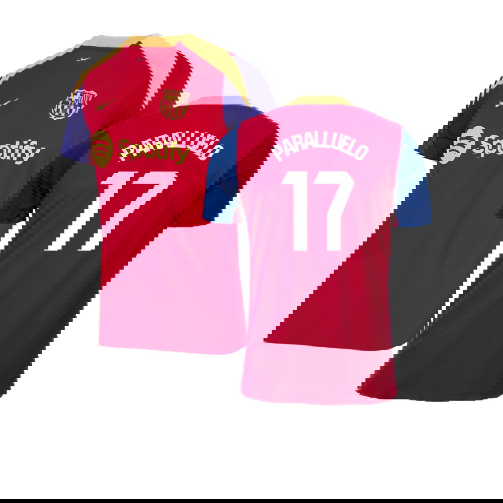 2023-2024 Barcelona Strike Training Shirt (Red) (Paralluelo 17)