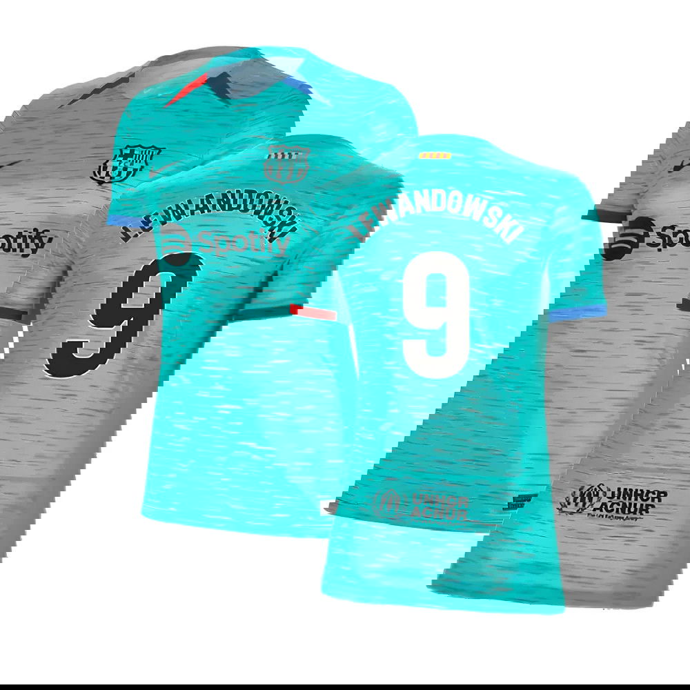 2023-2024 Barcelona Third Shirt (Ladies) (Lewandowski 9)