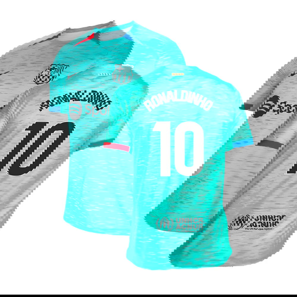 2023-2024 Barcelona Third Shirt (Ronaldinho 10)