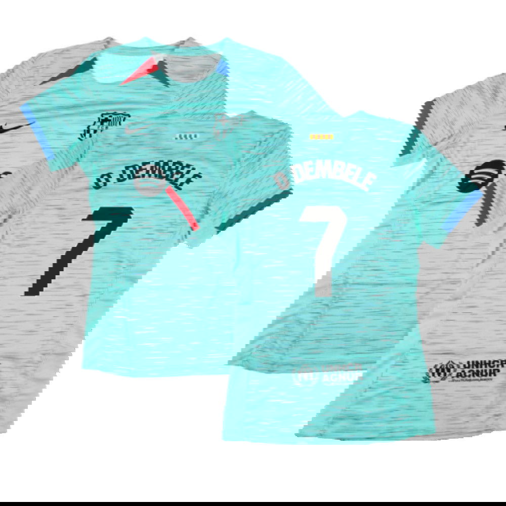 2023-2024 Barcelona Third Shirt (Womens) (O Dembele 7)