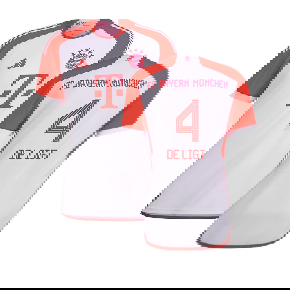 2023-2024 Bayern Munich Authentic Home Shirt (De Ligt 4)