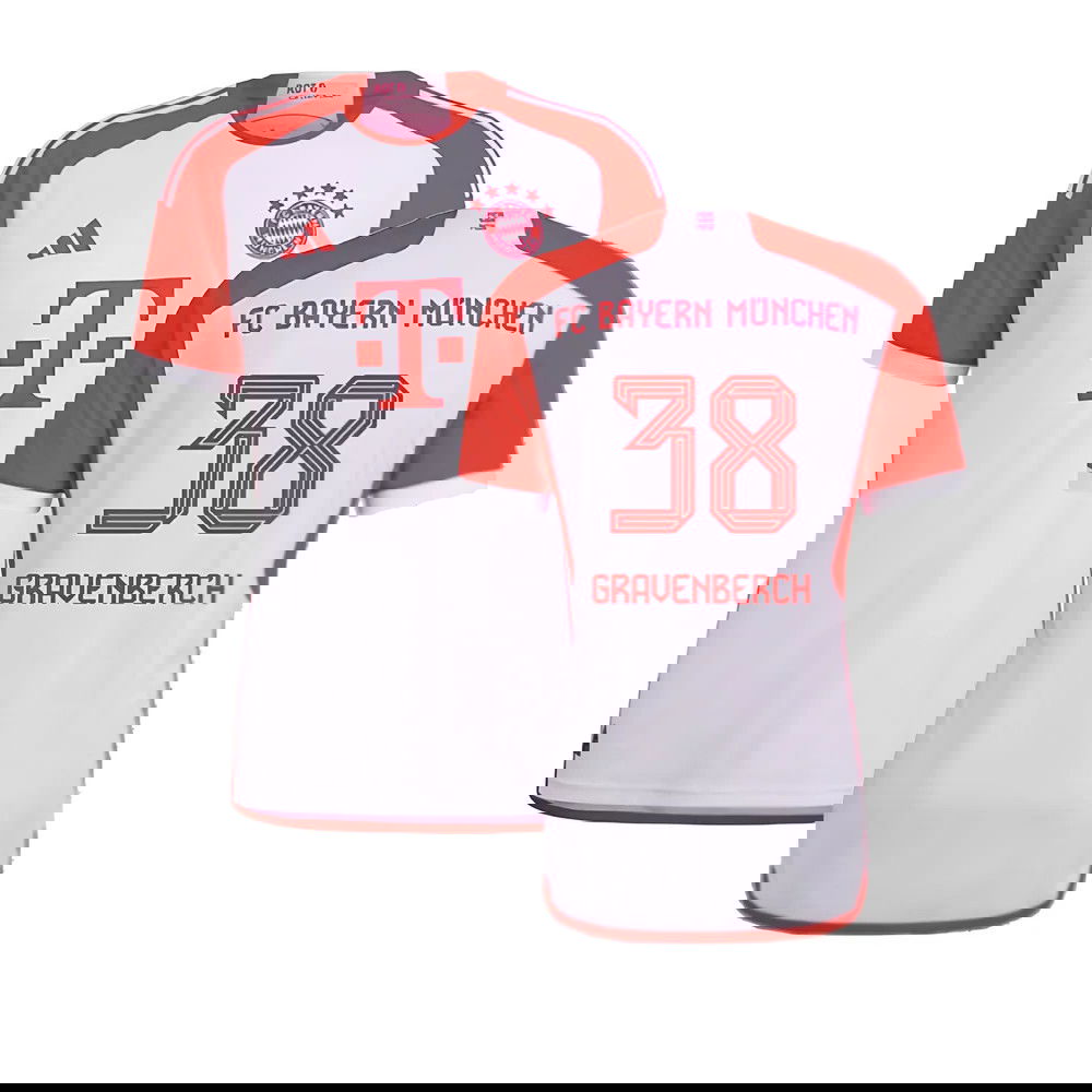 2023-2024 Bayern Munich Authentic Home Shirt (Gravenberch 38)