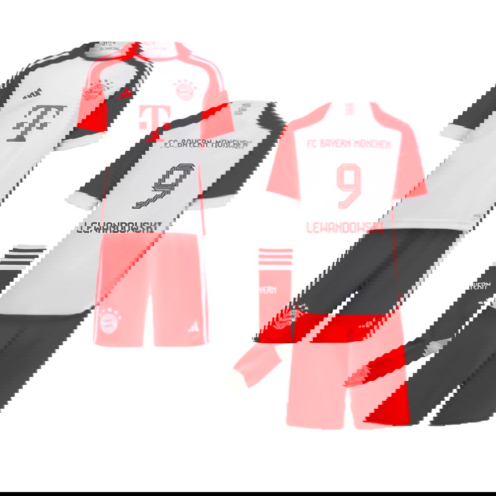 2023-2024 Bayern Munich Home Mini Kit (Lewandowski 9)