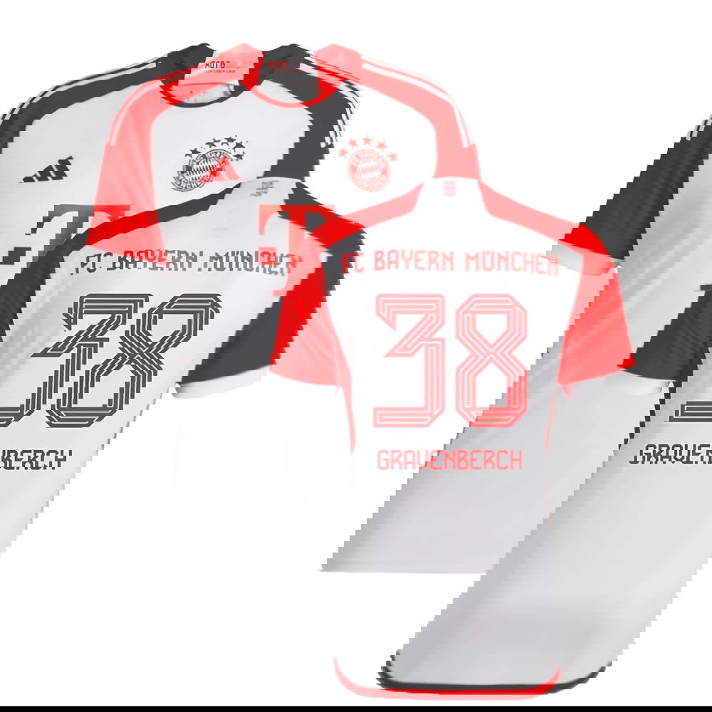 2023-2024 Bayern Munich Home Shirt (Gravenberch 38)