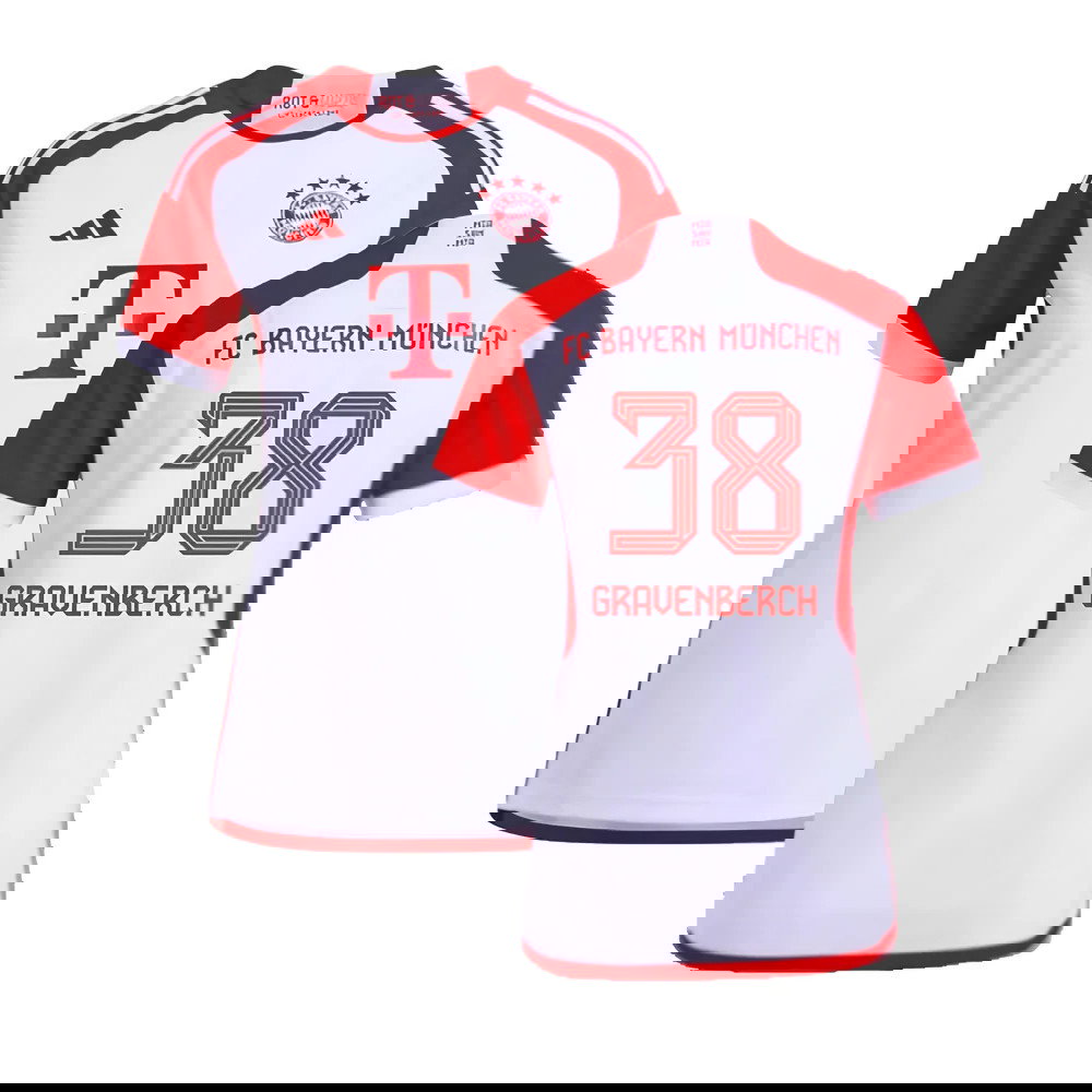 2023-2024 Bayern Munich Home Shirt (Ladies) (Gravenberch 38)