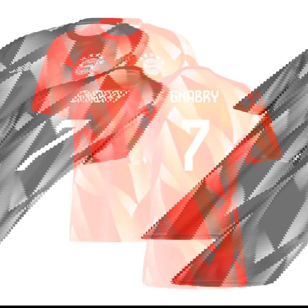 2023-2024 Bayern Munich Pre-Match Shirt (Red) (Gnabry 7)