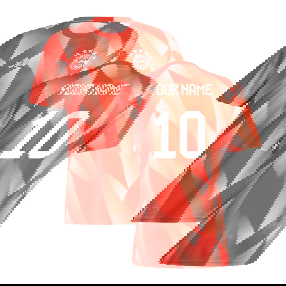 2023-2024 Bayern Munich Pre-Match Shirt (Red) (Your Name)