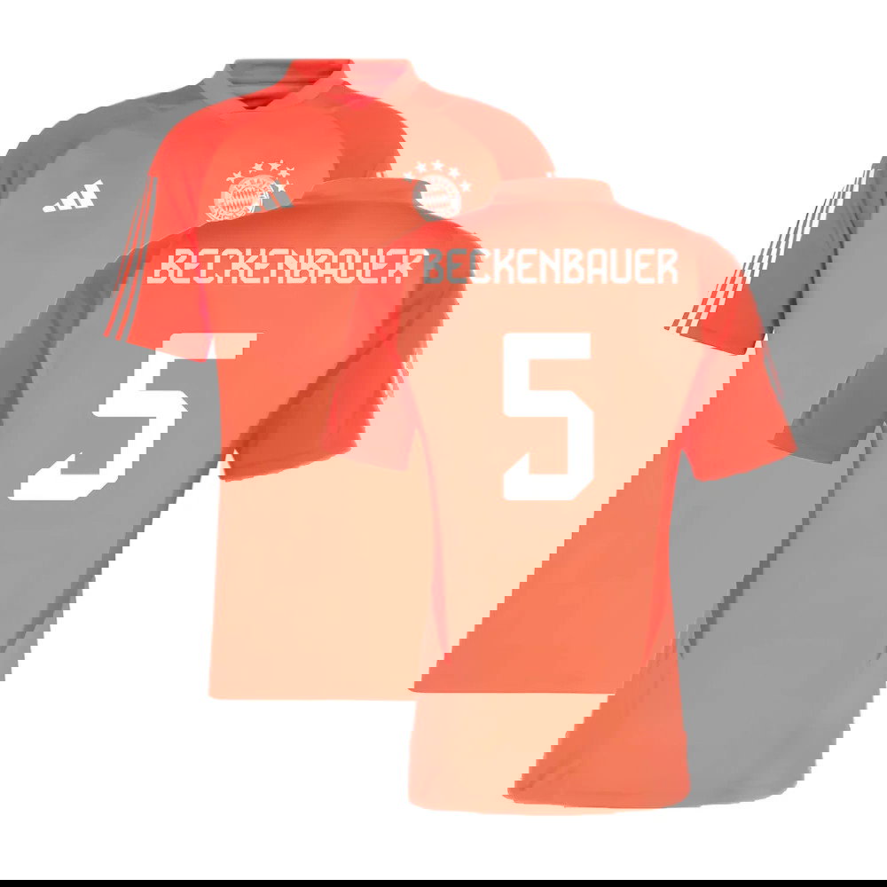 2023-2024 Bayern Munich Training Jersey (Red) (Beckenbauer 5)