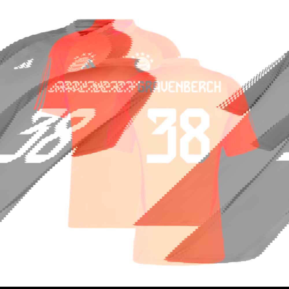 2023-2024 Bayern Munich Training Jersey (Red) (Gravenberch 38)