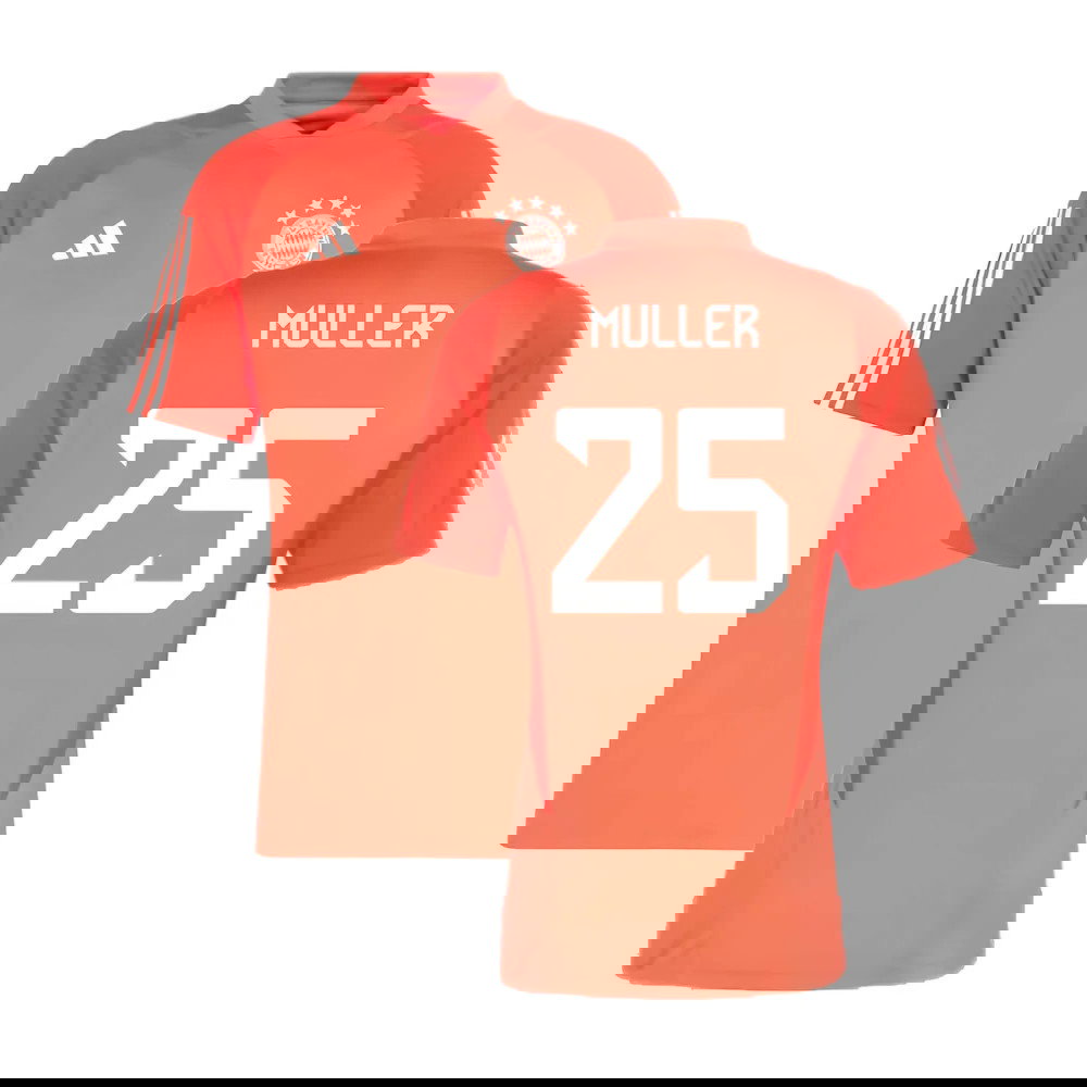 2023-2024 Bayern Munich Training Jersey (Red) (Muller 25)