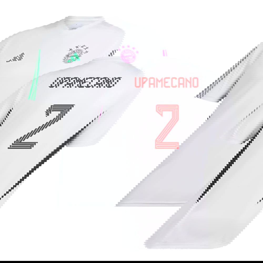 2023-2024 Bayern Munich Training Shirt (White) (Upamecano 2)