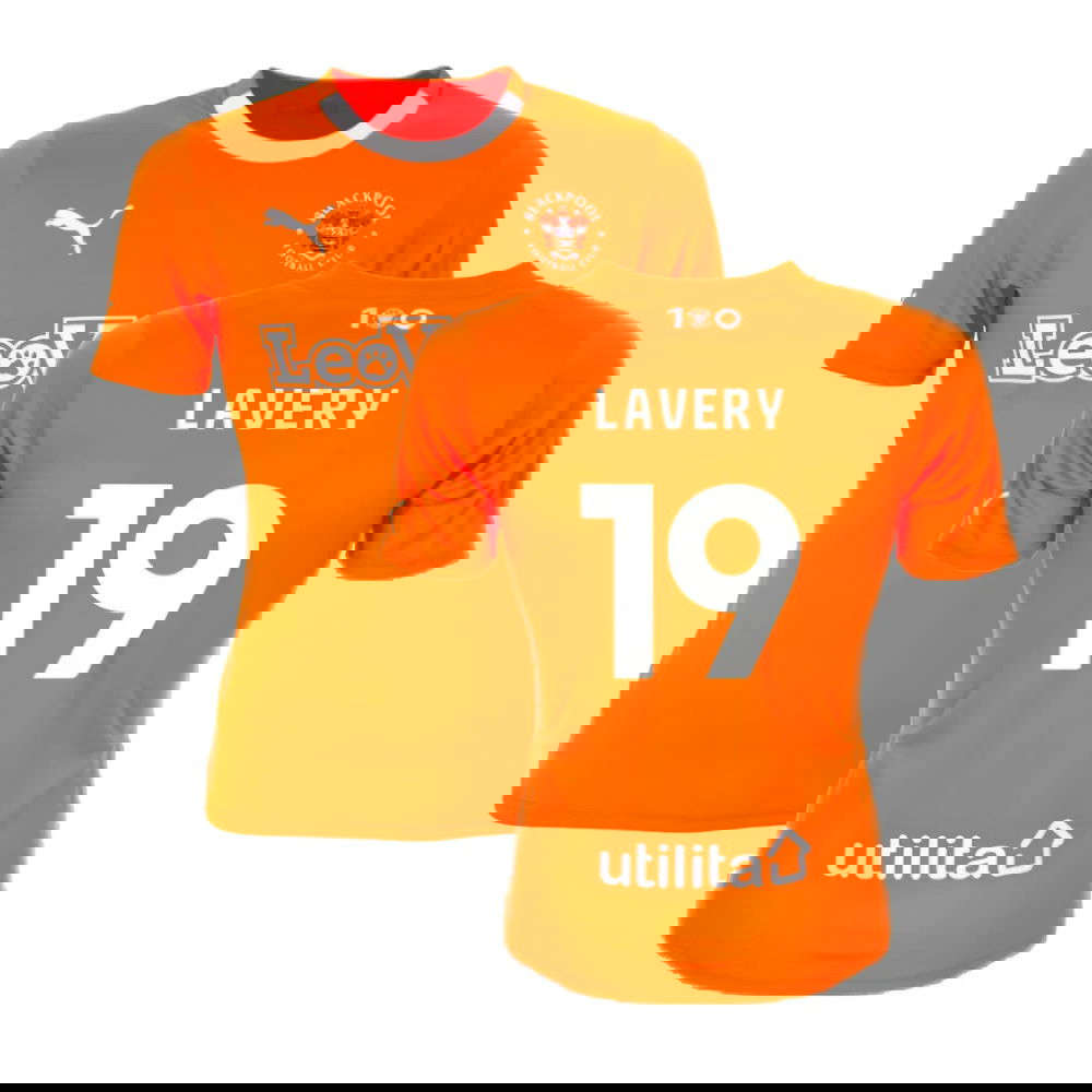 2023-2024 Blackpool Home Shirt (Lavery 19)