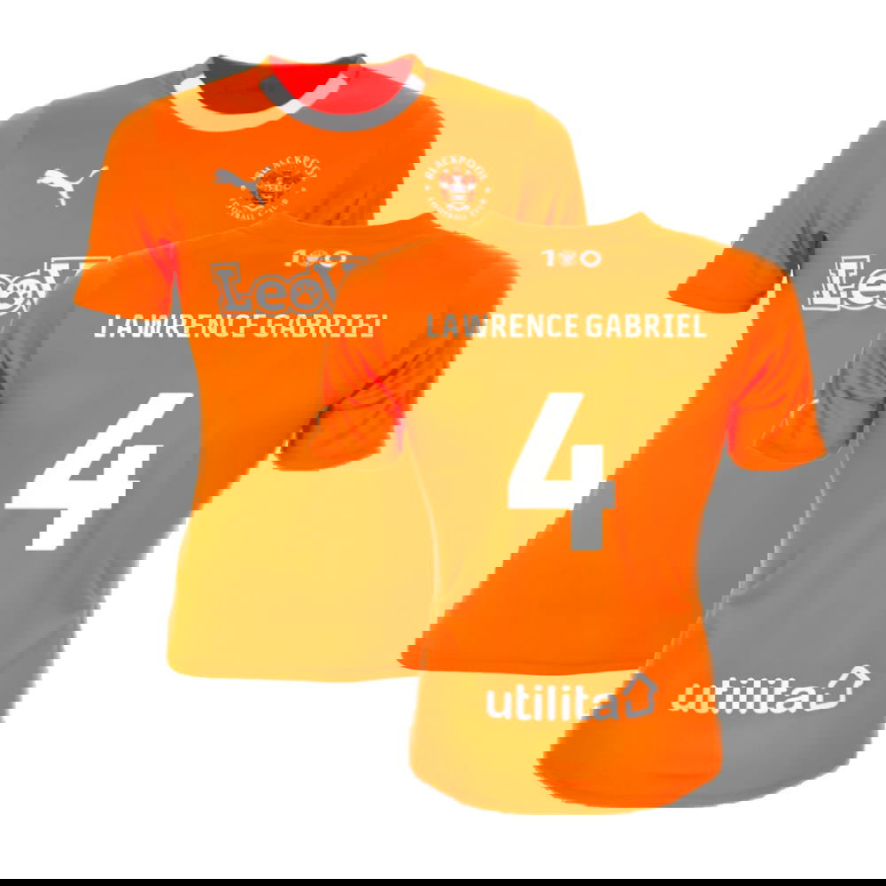 2023-2024 Blackpool Home Shirt (Lawrence Gabriel 4)