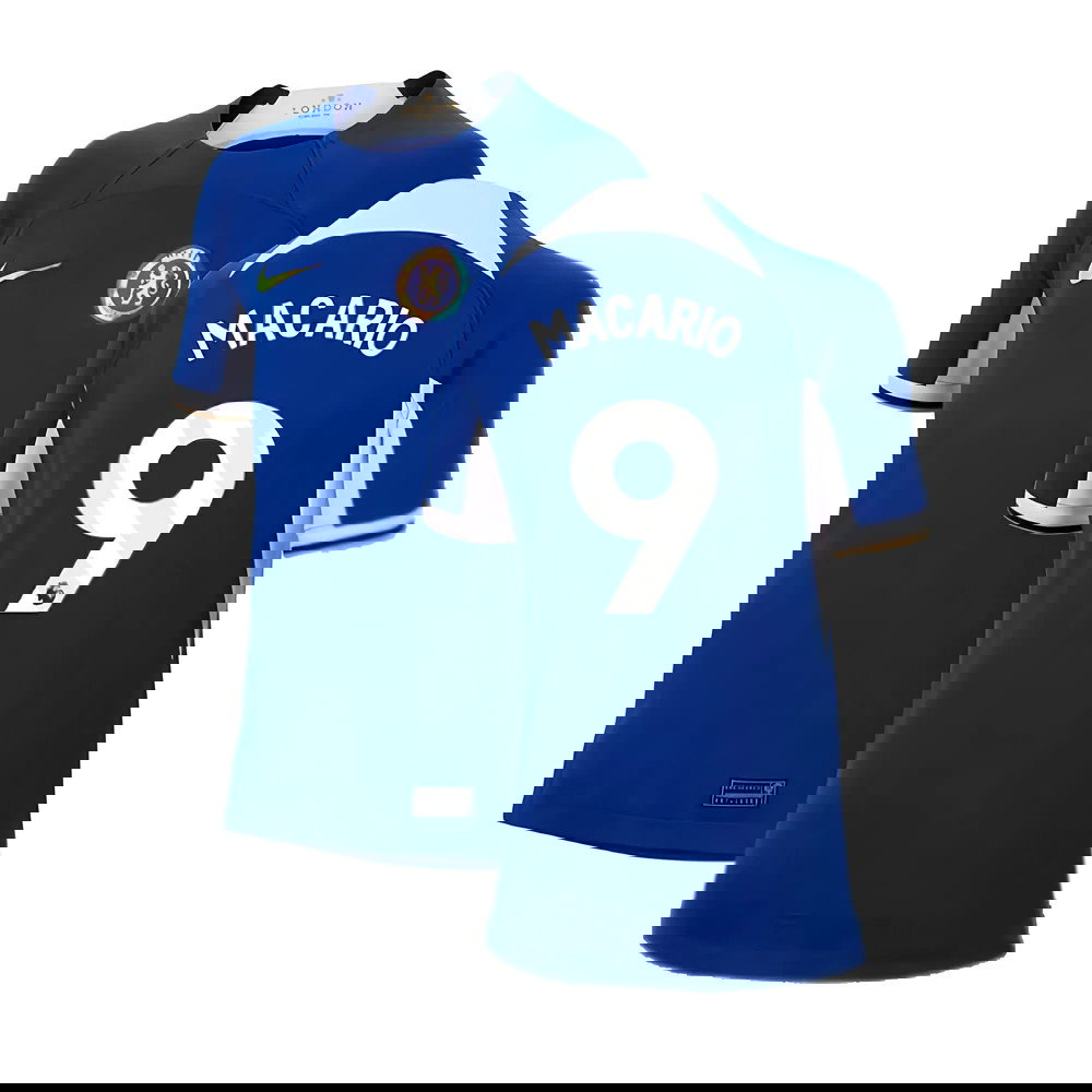 2023-2024 Chelsea Home Shirt (Kids) (Macario 9)