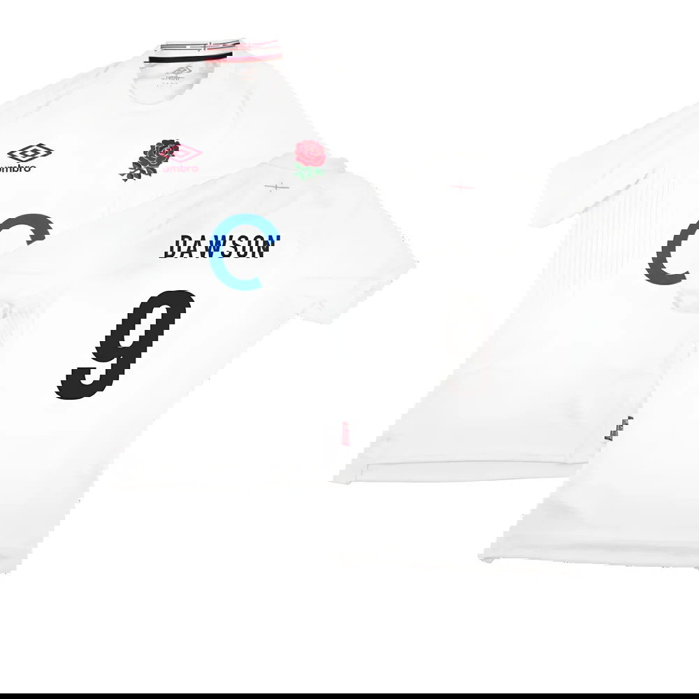 2023-2024 England Rugby Home Pro Jersey (Dawson 9)