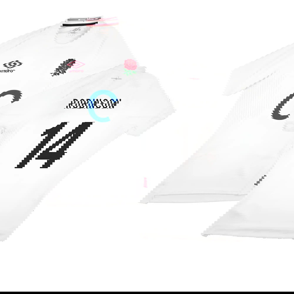 2023-2024 England Rugby Home Pro Jersey (Robinson 14)