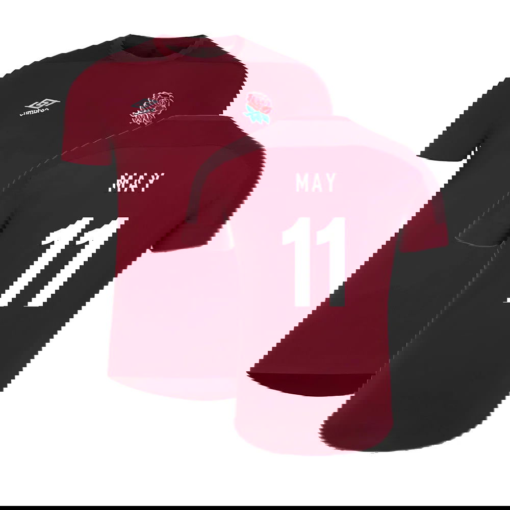 2023-2024 England Rugby Presentation T-Shirt (Tibetan Red) (May 11)