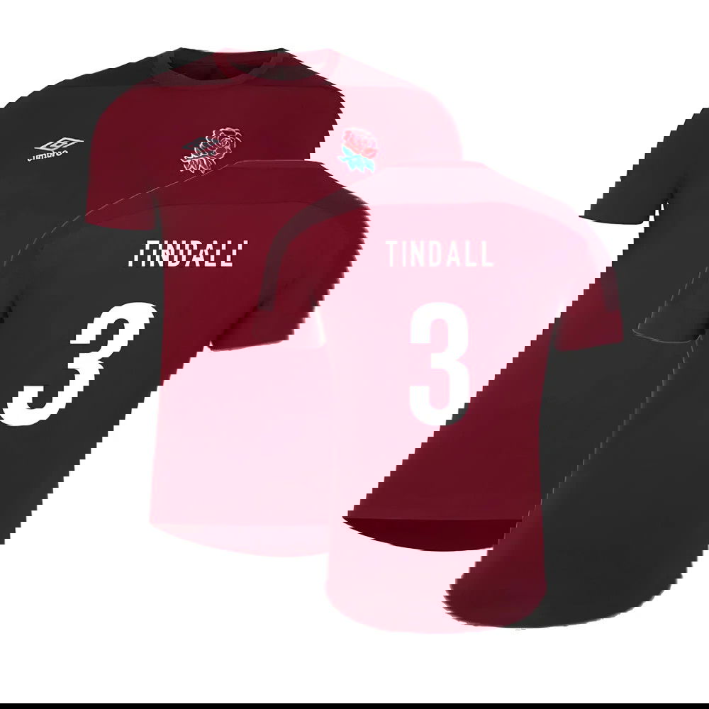 2023-2024 England Rugby Presentation T-Shirt (Tibetan Red) (Tindall 3)