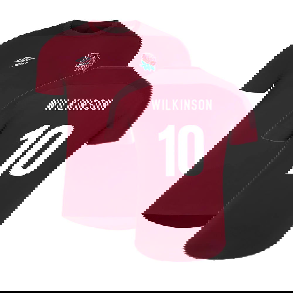 2023-2024 England Rugby Presentation T-Shirt (Tibetan Red) (Wilkinson 10)