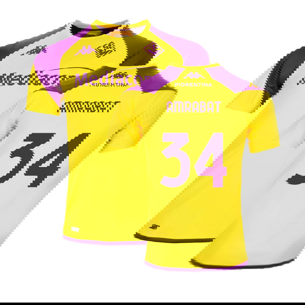 2023-2024 Fiorentina Training Shirt (Yellow) (Amrabat 34)