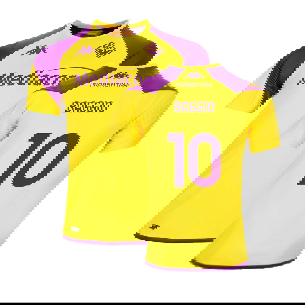 2023-2024 Fiorentina Training Shirt (Yellow) (Baggio 10)