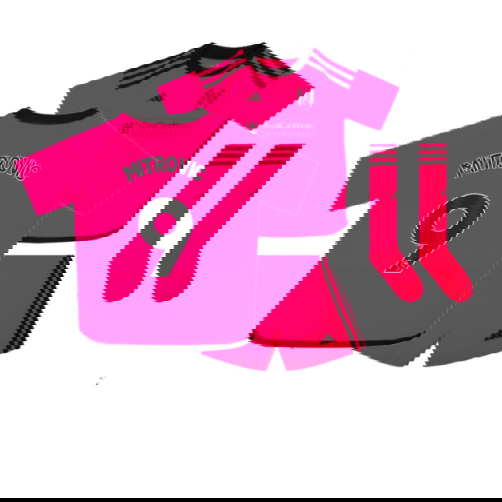 2023-2024 Fulham Away Little Boys Mini Kit (Mitrovic 9)