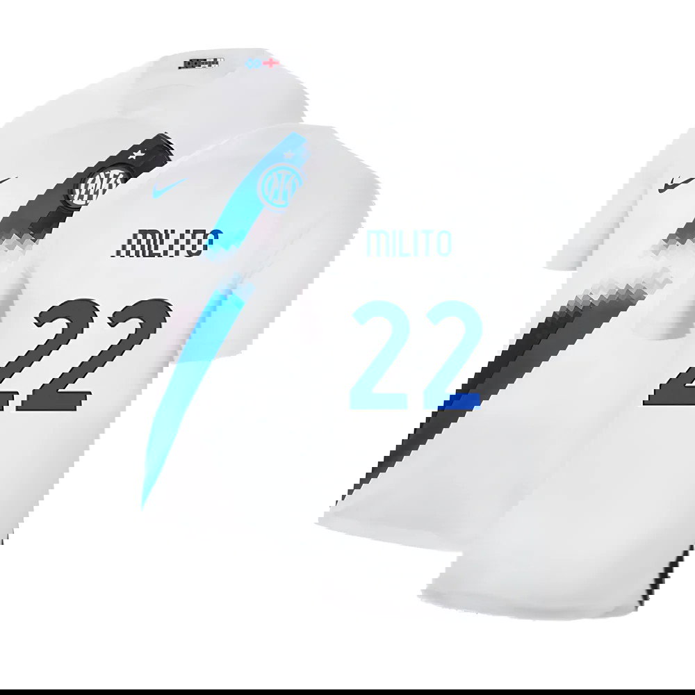 2023-2024 Inter Milan Away Shirt (Milito 22)