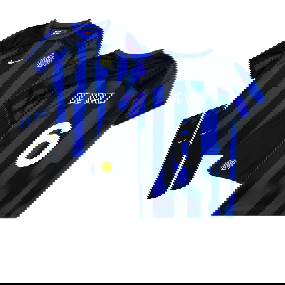 2023-2024 Inter Milan Home Mini Kit (De Vrij 6)