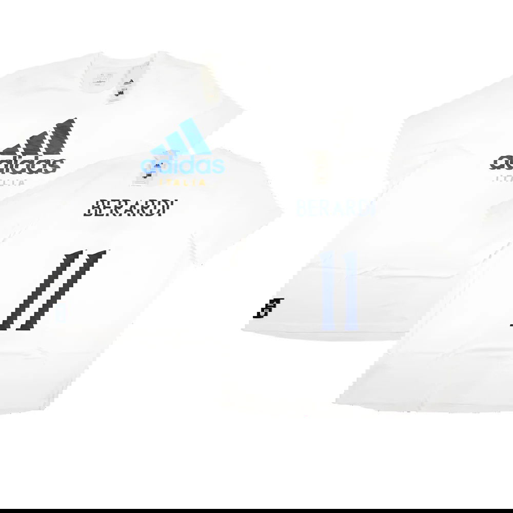 2023-2024 Italy DNA Graphic Tee (White) (BERARDI 11)