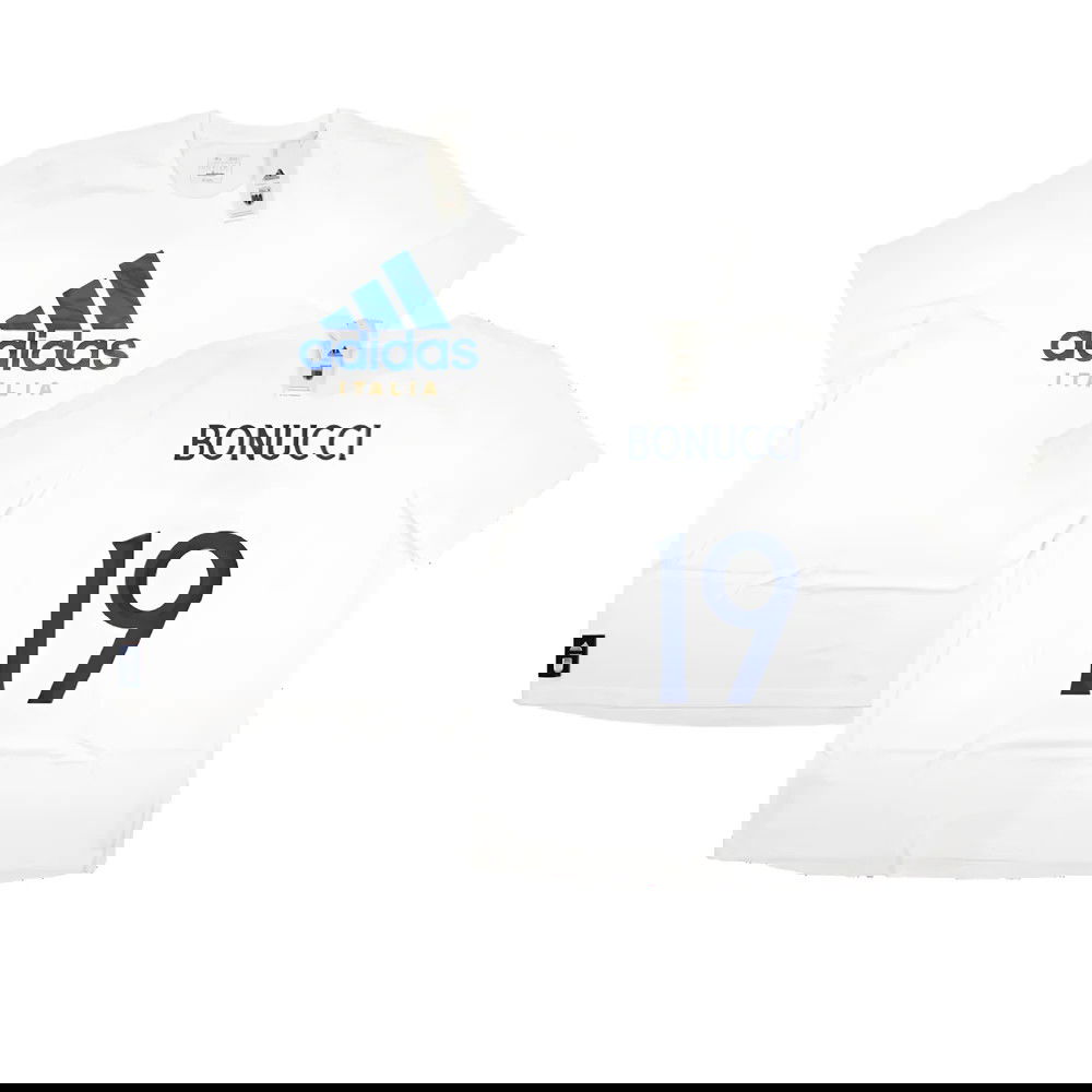 2023-2024 Italy DNA Graphic Tee (White) (BONUCCI 19)
