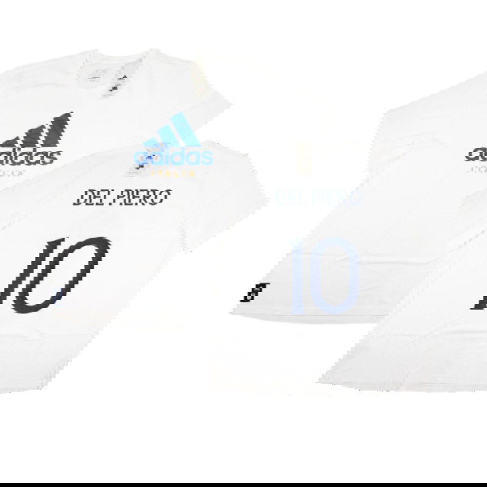 2023-2024 Italy DNA Graphic Tee (White) (DEL PIERO 10)