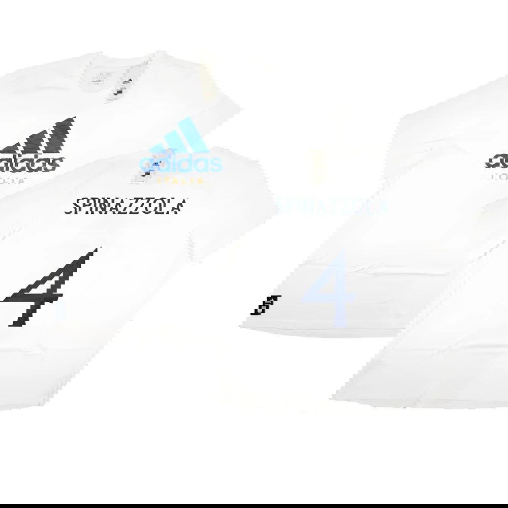 2023-2024 Italy DNA Graphic Tee (White) (SPINAZZOLA 4)