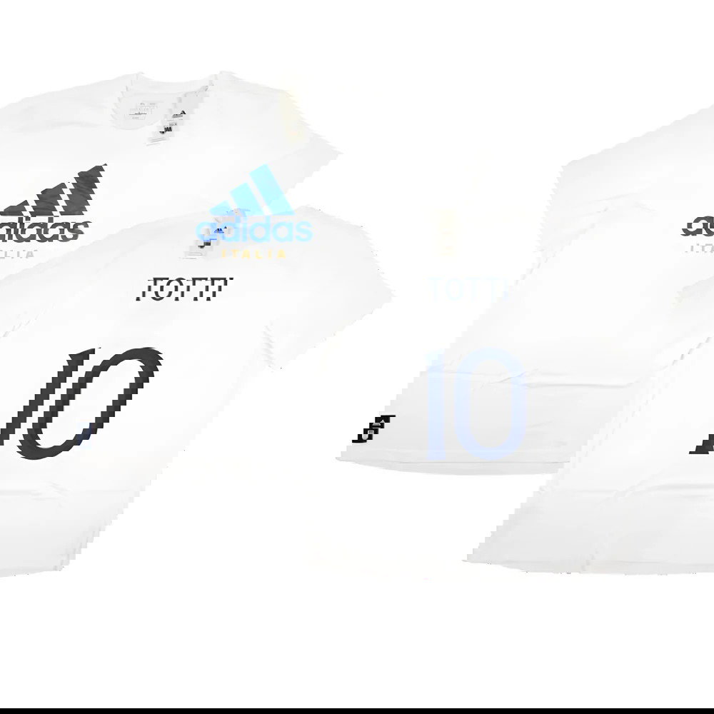 2023-2024 Italy DNA Graphic Tee (White) (TOTTI 10)