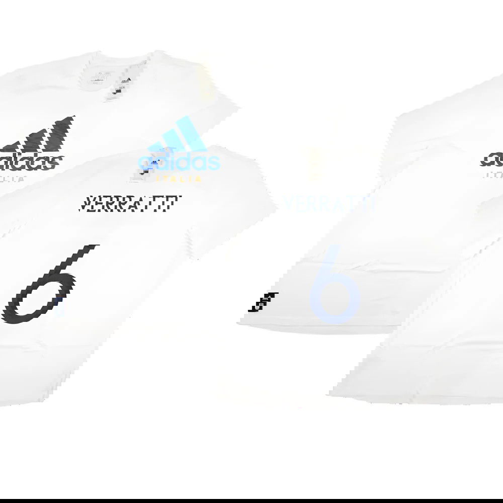 2023-2024 Italy DNA Graphic Tee (White) (VERRATTI 6)