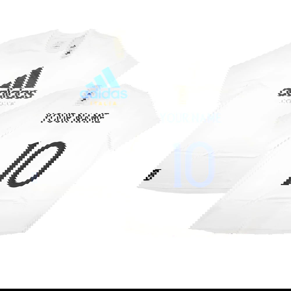 2023-2024 Italy DNA Graphic Tee (White) (Your Name)
