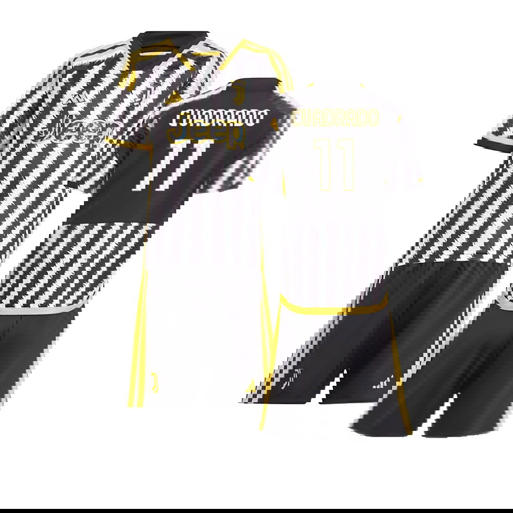 2023-2024 Juventus Home Mini Kit (CUADRADO 11)