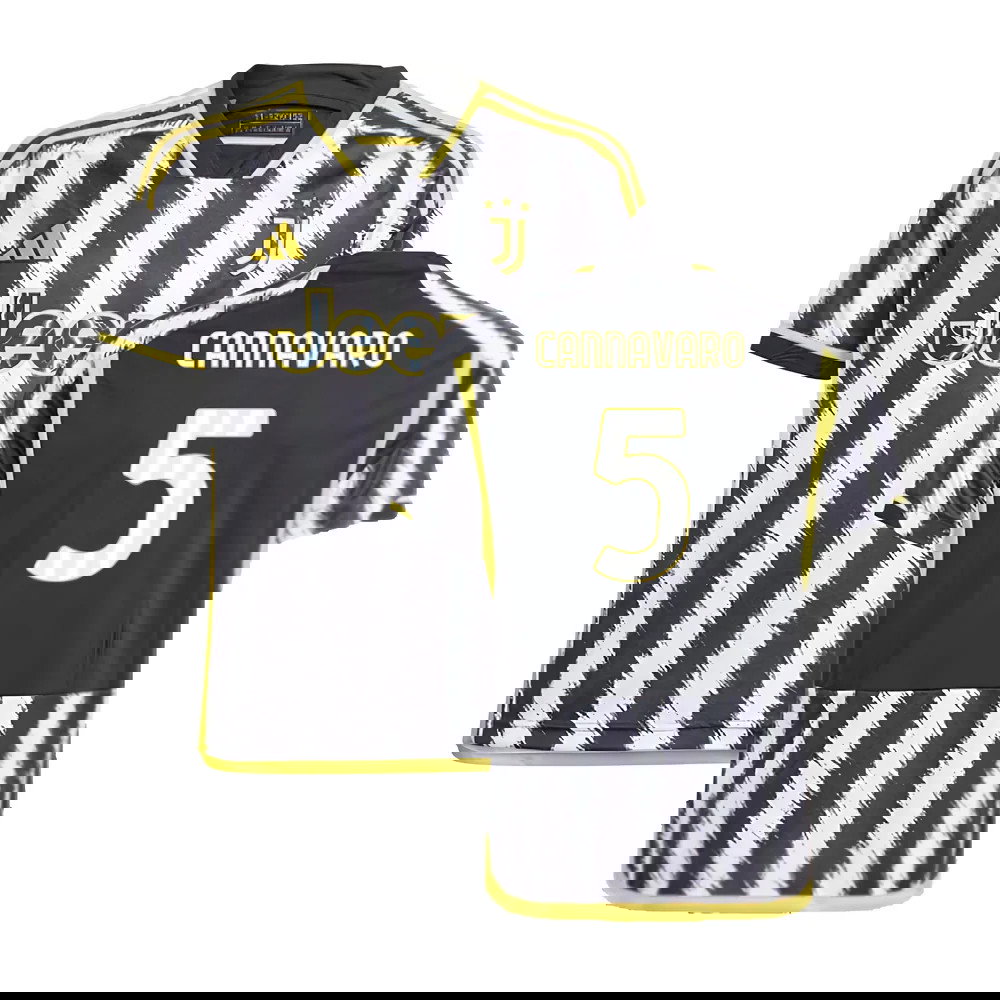 2023-2024 Juventus Home Shirt (Kids) (CANNAVARO 5)