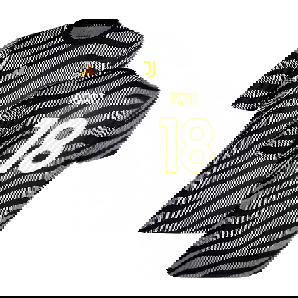 2023-2024 Juventus Pre-Match Shirt (Black) (KEAN 18)