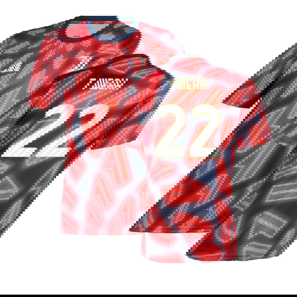 2023-2024 Juventus Pre Match Shirt (Night Indigo) (T Weah 22)