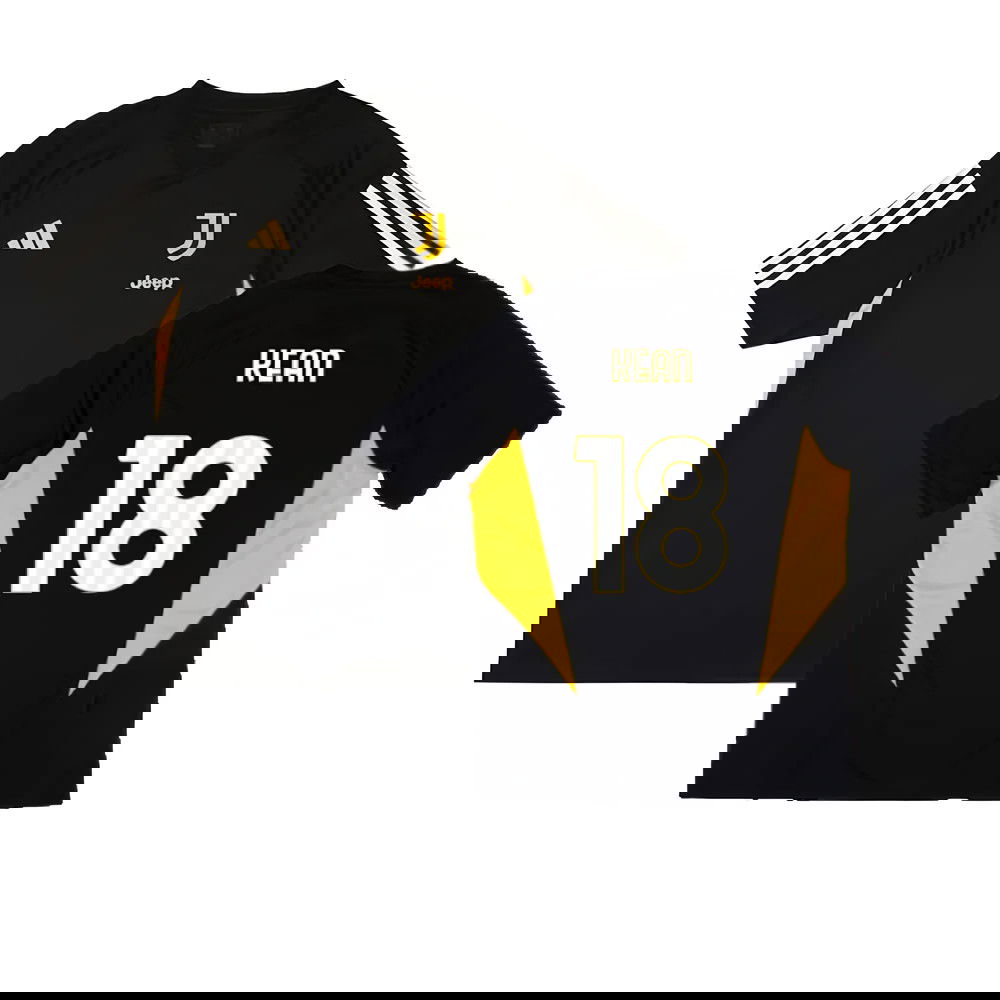 2023-2024 Juventus Training Shirt (Black) (KEAN 18)