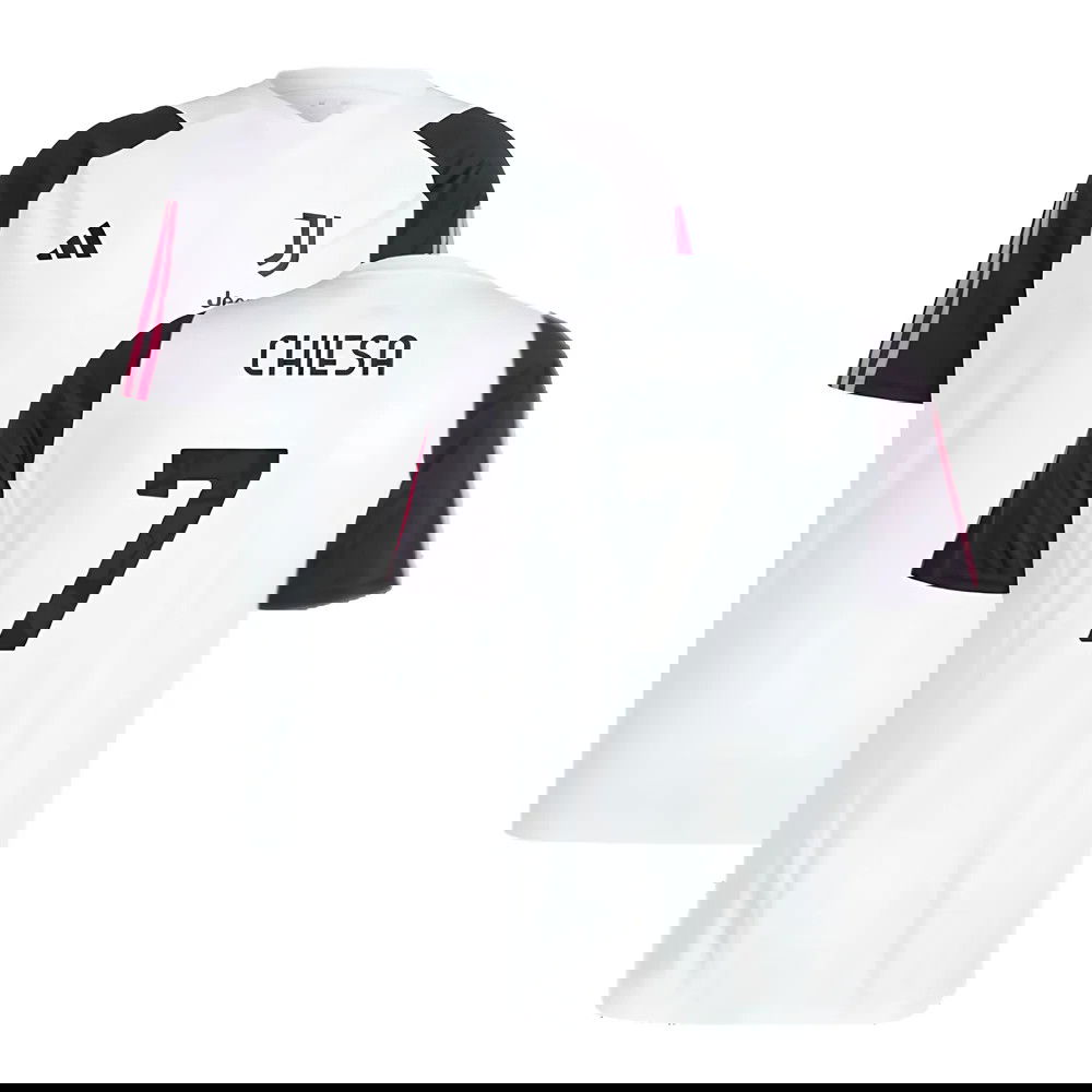 2023-2024 Juventus Training Shirt (White) (CHIESA 7)
