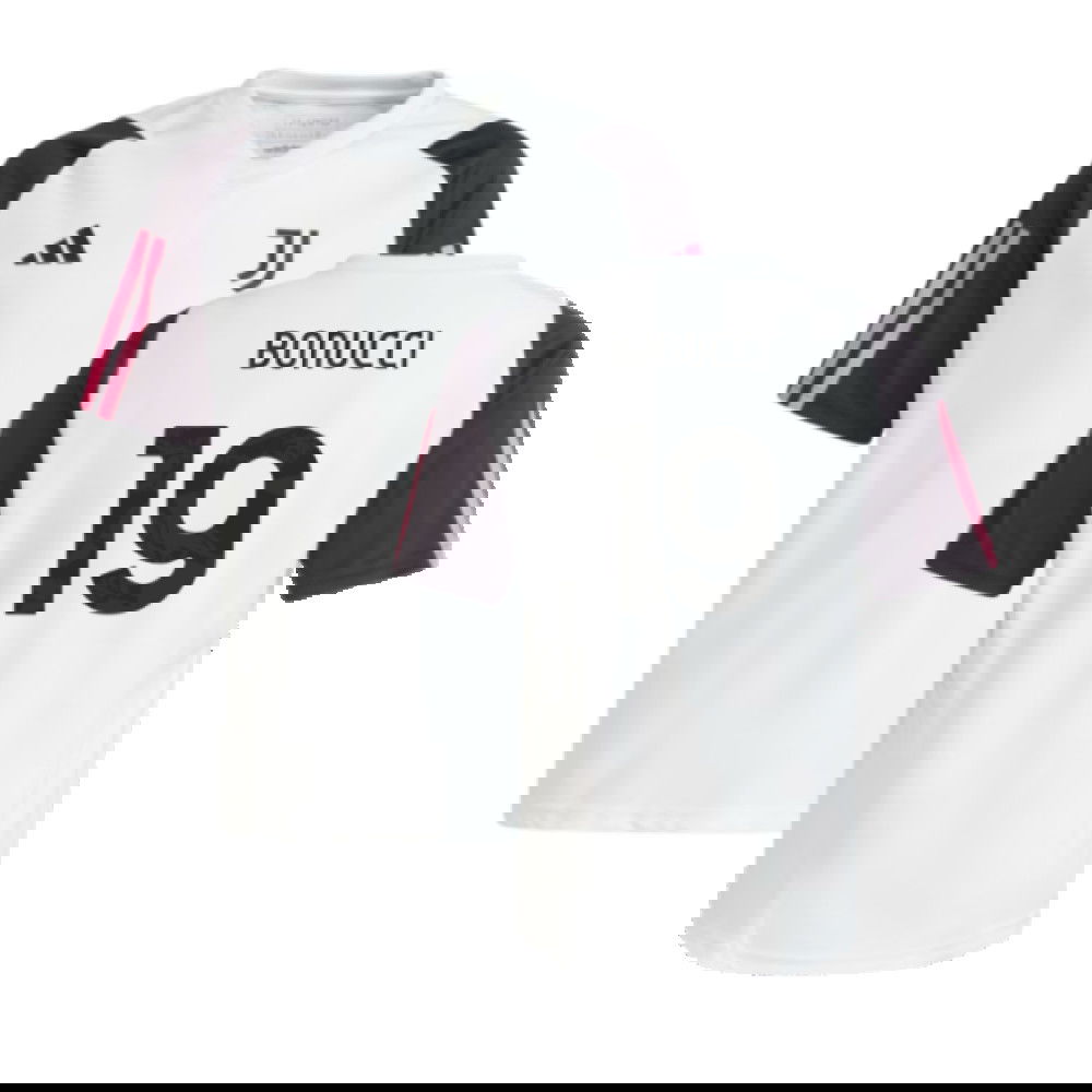 2023-2024 Juventus Training Shirt (White) - Kids (BONUCCI 19)